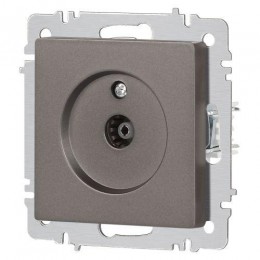 Розетка телевизионная одиночная TV СП Accent 6-301-09 IP20 титан Intro Б0063618