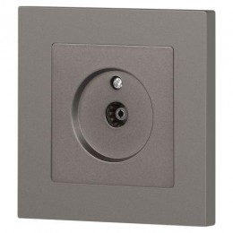 Розетка телевизионная одиночная TV СП Accent 6-301-09 IP20 титан Intro Б0063618