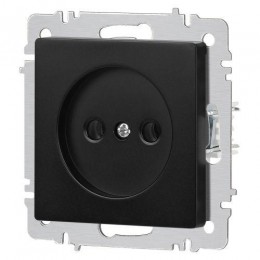 Розетка 1-м СП Accent 6-201-05 16А IP20 250В 2P антрацит Intro Б0063665