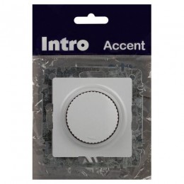 Светорегулятор поворотный СП Accent 6-401-01 600Вт 230В IP20 бел. Intro Б0063668