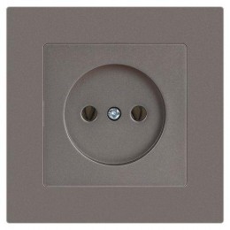 Розетка 1-м СП Accent 6-201-09 16А IP20 250В 2P титан Intro Б0063673
