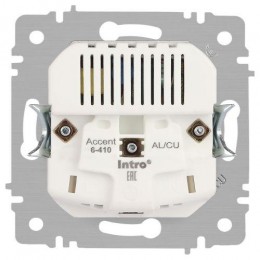 Розетка 1-м СП Accent 6-410-01М 16А IP20 250В P+E Schuko защ. шторки + 2хUSB бел. матов. Intro Б0063691