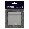 Розетка 1-м СП Accent 6-203-01 16А IP20 250В 2P+E Schuko с крышкой AL/CU бел. Intro Б0063709