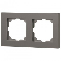 Рамка 2-м СП Accent 6-502-09 титан Intro Б0063723
