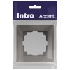 Рамка 1-м СП Accent 6-501-09 титан Intro Б0063769