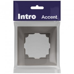 Рамка 1-м СП Accent 6-501-09 титан Intro Б0063769