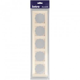 Рамка 5-м СП Accent 6-505-02 сл.кость Intro Б0063774