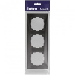 Рамка 3-м СП Accent 6-503-05 антрацит Intro Б0063787