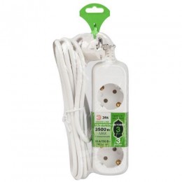 Удлинитель электрический UDL-16-330-E Greenline 3 розетки с заземлением 3м ПВС 3х1кв.мм Эра Б0064970