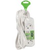 Удлинитель электрический UDL-10-3100 Greenline 3 розетки без заземления 10м ПВС 2х1кв.мм Эра Б0065024