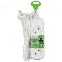 Удлинитель электрический UDL-6-330 Greenline 3 розетки без заземления 3м ШВВП 2х0.75кв.мм Эра Б0065041