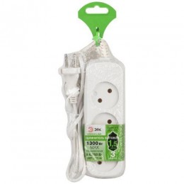 Удлинитель электрический UDL-6-315 Greenline 3 розетки без заземления 1.5м ШВВП 2х0.75кв.мм Эра Б0065043