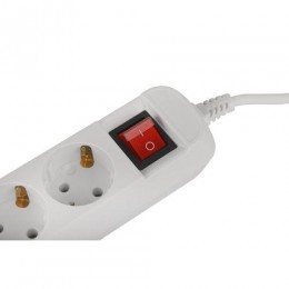 Удлинитель электрический UDL-10-330-ES Greenline 3 розетки с заземлением с выключателем 3м ПВС 3х0.75кв.мм Эра Б0065047