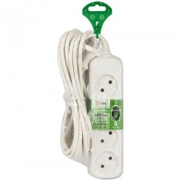 Удлинитель электрический UDL-10-450 Greenline 4 розетки без заземления 5м ПВС 2х0.75кв.мм Эра Б0065063