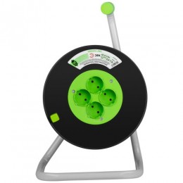 Удлинитель на пластик. катушке 4х20м без заземл. KAT-2x1.5-20m Greenline ПВС 2х1.5 Эра Б0065106