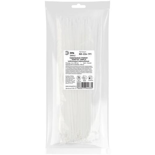 Хомут кабельный Simple 3.6х250 NO-224-191 бел. (уп.100шт) Эра Б0066023
