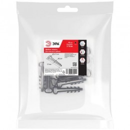 Дюбель-хомут 5-10мм для плоского кабеля NO-224-565 черн. (уп.10шт) Эра Б0066252