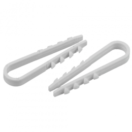 Дюбель-хомут 19-25мм для круглого кабеля NO-224-224 бел. (уп.100шт) Эра Б0066261