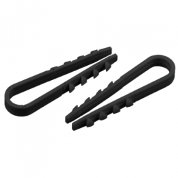 Дюбель-хомут 5-10мм для круглого кабеля NO-224-559 черн. (уп.10шт) Эра Б0066283