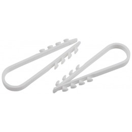 Дюбель-хомут 5-10мм для круглого кабеля NO-224-222 бел. (уп.100шт) ЭраБ0066284