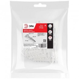 Дюбель-хомут 6-14мм для плоского кабеля NO-225-222 бел. (уп.10шт) Эра Б0066294