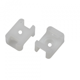 Площадка под хомуты 22х16мм с монтажным отверст. М4 NO-225-313 бел. (уп.10шт) Эра Б0066687