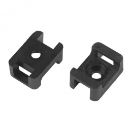 Площадка под хомуты 22х16мм с монтажным отверст. М4 NO-225-314 черн. (уп.10шт) Эра Б0066712