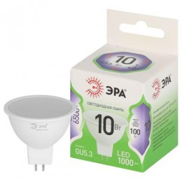 Лампа светодиодная GREEN LINE MR16-10W-865-GU5.3 GL 10Вт софит 6500К свет холод. GU5.3 Эра Б0066997