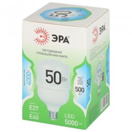 Лампа светодиодная GREEN LINE POWER T100-50W-840-E27/E40 GL 50Вт колокол 4000К яркий свет бел. E27/E40 Эра Б0067034