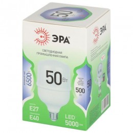 Лампа светодиодная GREEN LINE POWER T100-50W-865-E27/E40 GL 50Вт колокол 6500К свет холод. E27/E40 Эра Б0067036