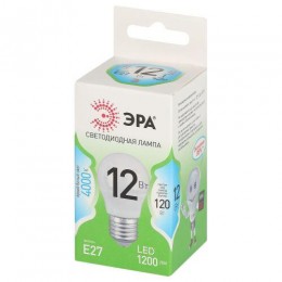 Лампа светодиодная GREEN LINE P45-12W-840-E27 GL 12Вт шар 4000К яркий свет бел. E27 Эра Б0067050