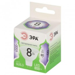 Лампа светодиодная GREEN LINE MR16-8W-865-GU5.3 GL 8Вт софит 6500К свет холод. GU5.3 Эра Б0067086