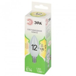 Лампа светодиодная GREEN LINE B35-12W-830-E14 GL 12Вт свеча 3000К свет тепл. E14 Эра Б0067089
