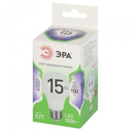 Лампа светодиодная GREEN LINE A60-15W-865-E27 GL 15Вт груша 6500К свет холод. E27 Эра Б0067098