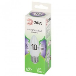 Лампа светодиодная GREEN LINE B35-10W-865-E27 GL 10Вт свеча 6500К свет холод. E27 Эра Б0067125