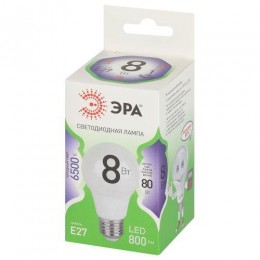 Лампа светодиодная GREEN LINE A60-8W-865-E27 GL 8Вт груша 6500К свет холод. E27 Эра Б0067142