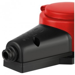 Колодка 2-м с заземл. 16A IP44 KX-2e-RED-IP44 каучук. красн. Эра Б0068443