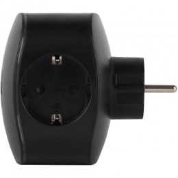 Разветвитель 3-м SP-3e-3USBAC-B + 3 USB A+C с заземл. со шторками 16А чер. Эра Б0069082