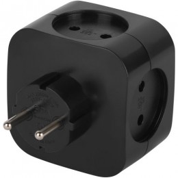 Разветвитель 4-м SP-4-3USBAC-B + 3 USB A+C со шторками 10А чер. Эра Б0069084