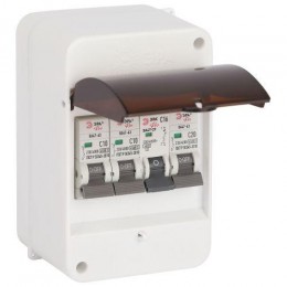 Корпус навесной SIMPLE КМПн 1/4 IP30 пластик.; прозр. крышка; бел. Эра Б0069239