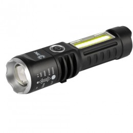 Фонарь светодиодный UA-403 универсальный аккумуляторный 5Вт LED+3Вт COB оптический Zoom 4 режима USB type-C Эра Б0069805