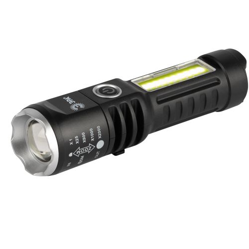 Фонарь светодиодный UA-403 универсальный аккумуляторный 5Вт LED+3Вт COB оптический Zoom 4 режима USB type-C Эра Б0069805