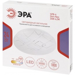 Светильник светодиодный SPB-6 Slim Neo 24W-6.5K 24Вт 6500К IP20 1800лм без ДУ Эра Б0071150