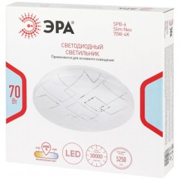 Светильник светодиодный Классик SPB-6 WH 70W-4K Slim Neo 70Вт 4000К IP20 5250лм без ДУ Эра Б0071153