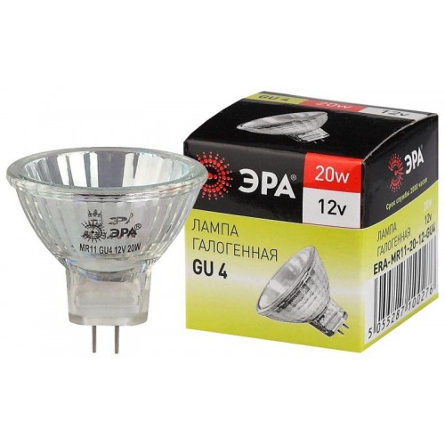 Лампа галогенная GU4-MR11-20W-12V-30Cl ЭРА C0027361