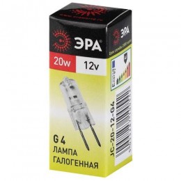 Лампа галогенная G4-JC-20W-12V ЭРА C0027369