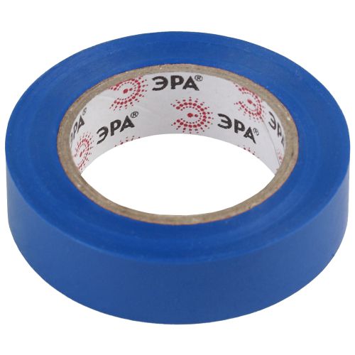 Изолента ПВХ 15ммх10м син. (10/500) (уп.10шт) ЭРА C0036557