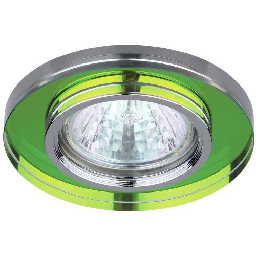 Светильник точечный DK7 CH/MIX 50Вт MR16 12В декор стекло круглое хром./мультиколор ЭРА C0043737