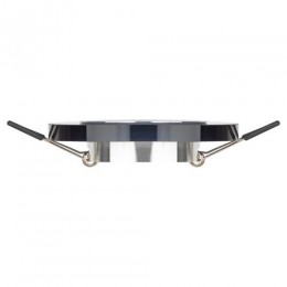 Светильник точечный DK7 CH/BK 50Вт MR16 12В декор стекло круглое хром./черн. ЭРА C0043793