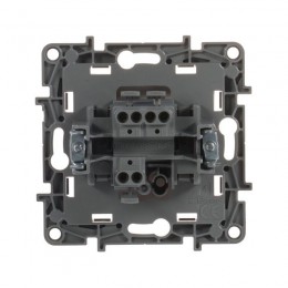 Переключатель 1-кл. СП Etika 10А IP20 250В 10AX безвинтов. зажимы механизм бел. Leg 672205